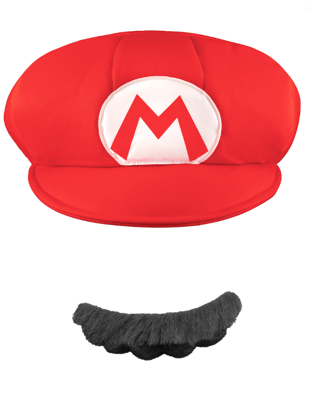 Casquette et Moustache Mario™ Adulte