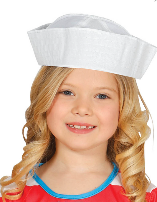 Chapeau marin blanc enfant