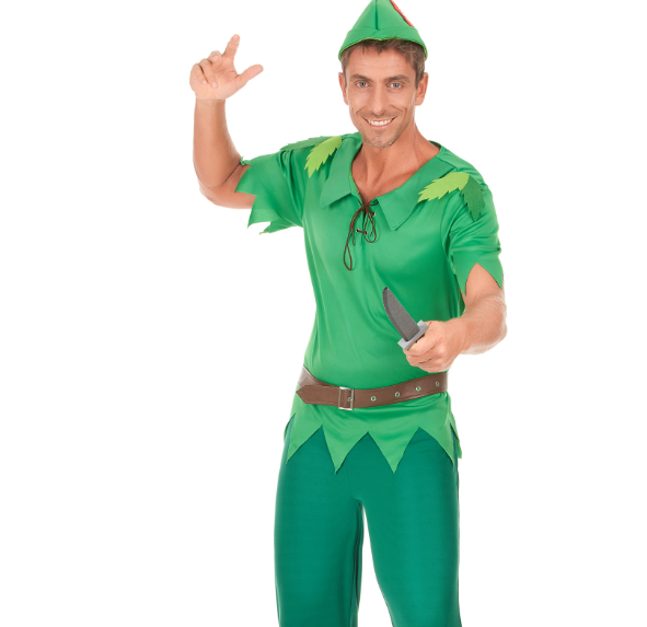 Déguisement homme du pays imaginaire vert