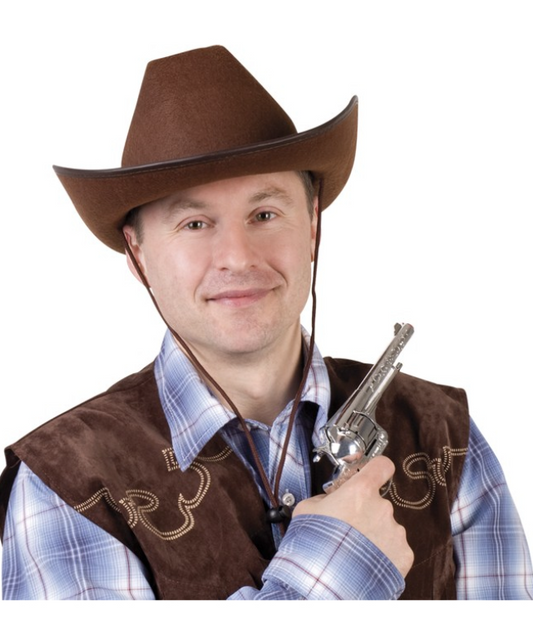 Chapeau cowboy marron adulte