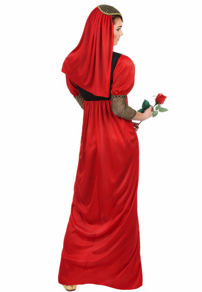 Déguisement médiéval rouge femme