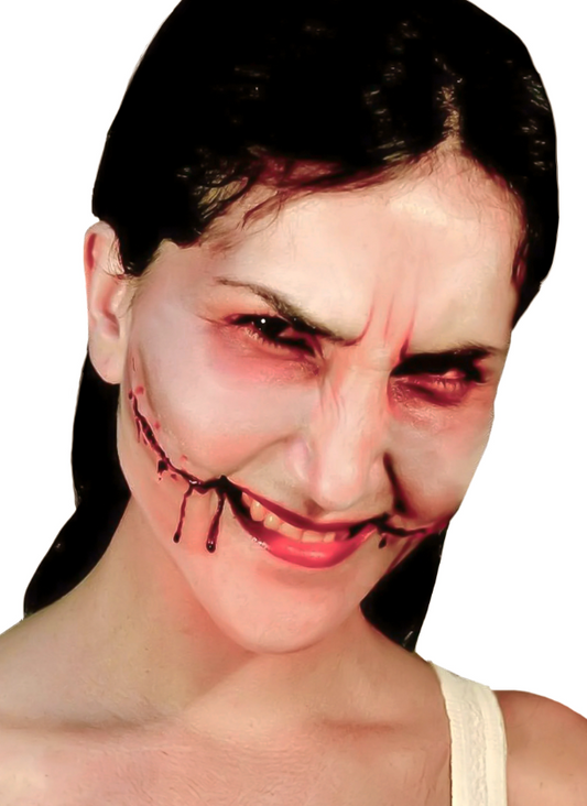 Fausse plaie sourire de l'ange adulte Halloween