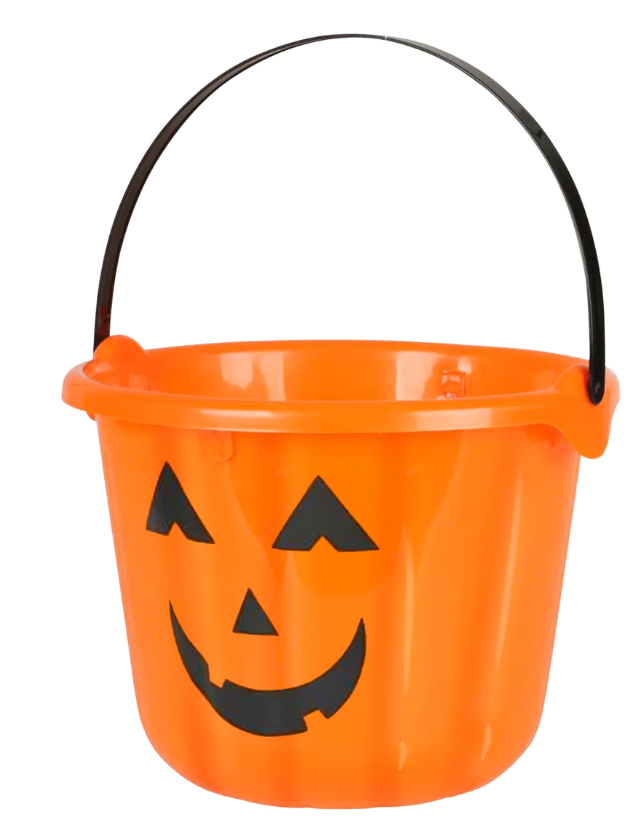 Seau citrouille 17 cm