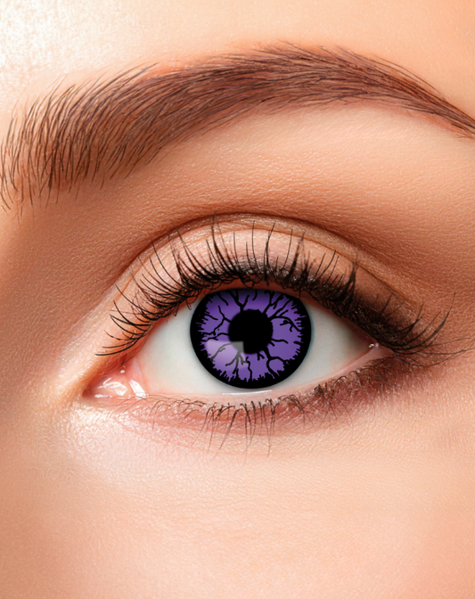 Lentilles fantaisie monstre violet adulte