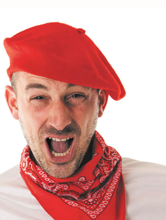 Béret basque rouge adulte