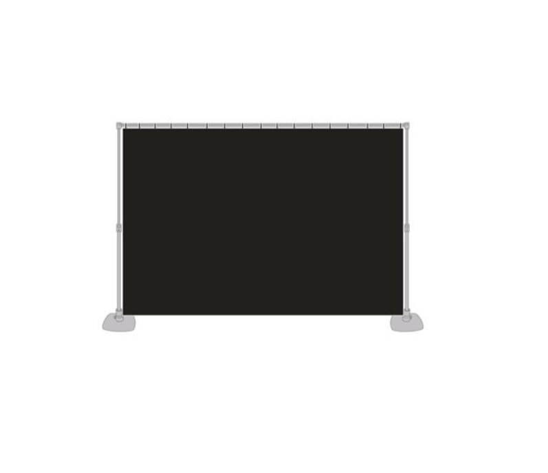 Toile de fond 6 x 4 m noir
