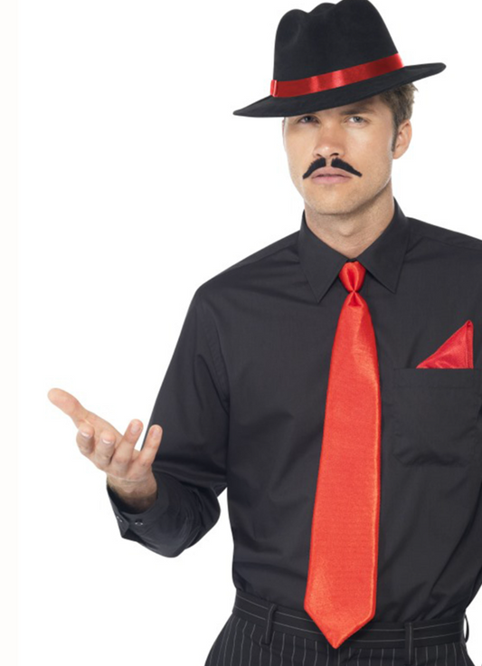 Kit gangster rouge adulte