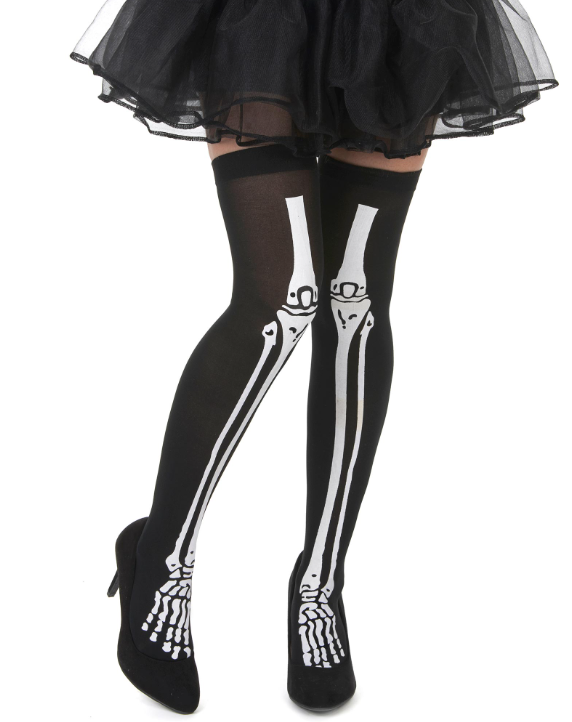Bas squelette femme Halloween