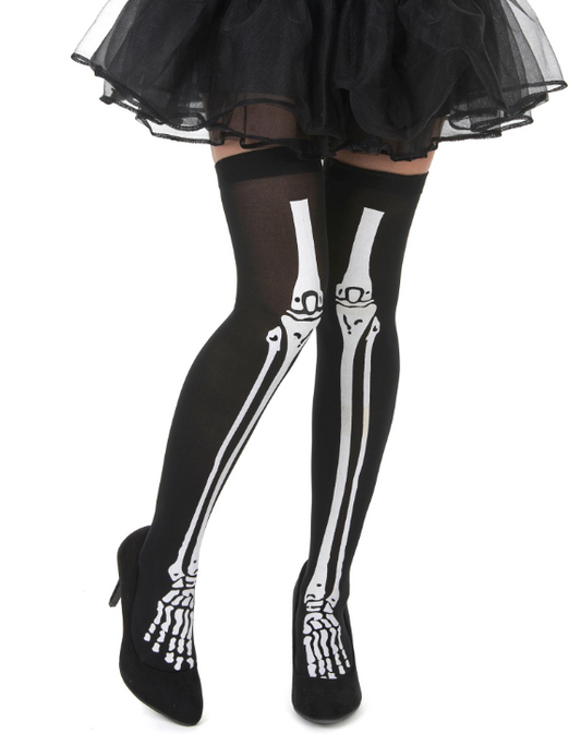Bas squelette femme Halloween