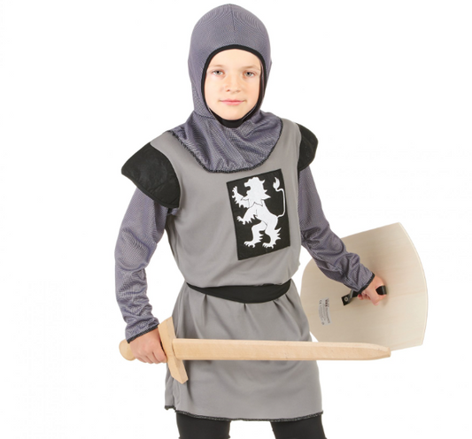 Déguisement chevalier médiéval gris garçon