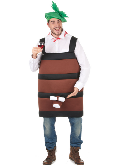 Déguisement tonneau de vin adulte