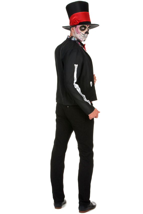 Déguisement Squelette motifs Dia de los muertos homme