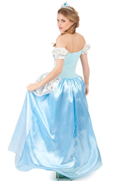 Déguisement princesse cendrillon bleue femme