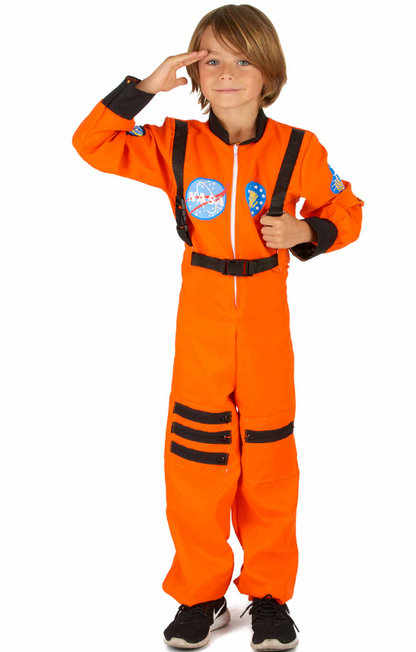 Déguisement astronaute orange garçon