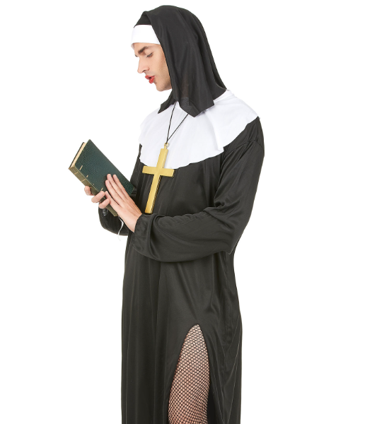 Déguisement nonne humoristique homme