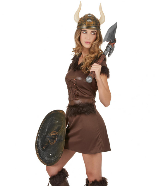 Déguisement Viking Sexy marron Femme