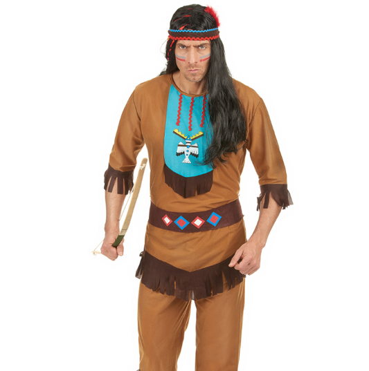Déguisement indien à motifs homme