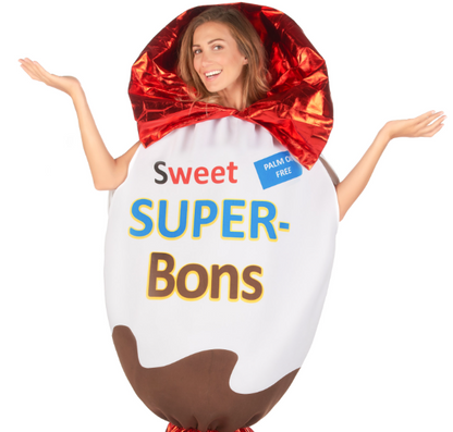 Déguisement confiserie superbon adulte