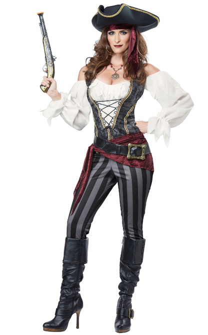 Déguisement pirate femme gris Déguisement pirate femme gris