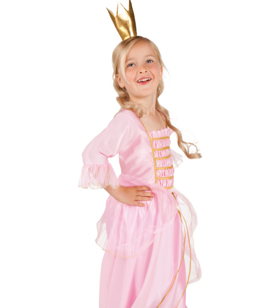 Déguisement princesse rose et doré fille