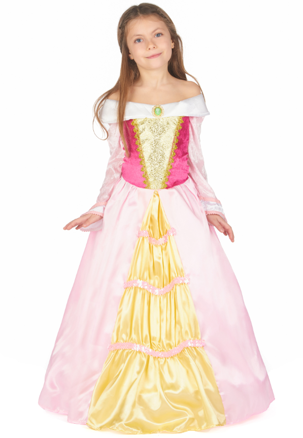 Déguisement princesse robe satinée fille