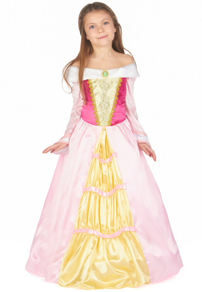 Déguisement princesse robe satinée fille