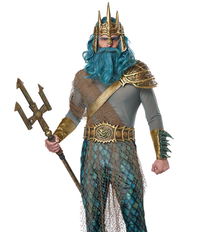 Déguisement dieu de la mer luxe homme