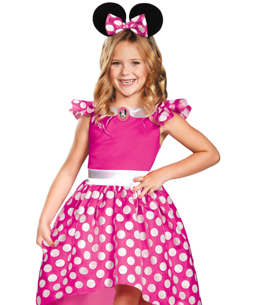 Déguisement Minnie™ rose classique fille