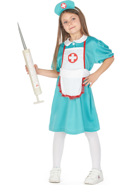 Déguisement infirmière vert fille