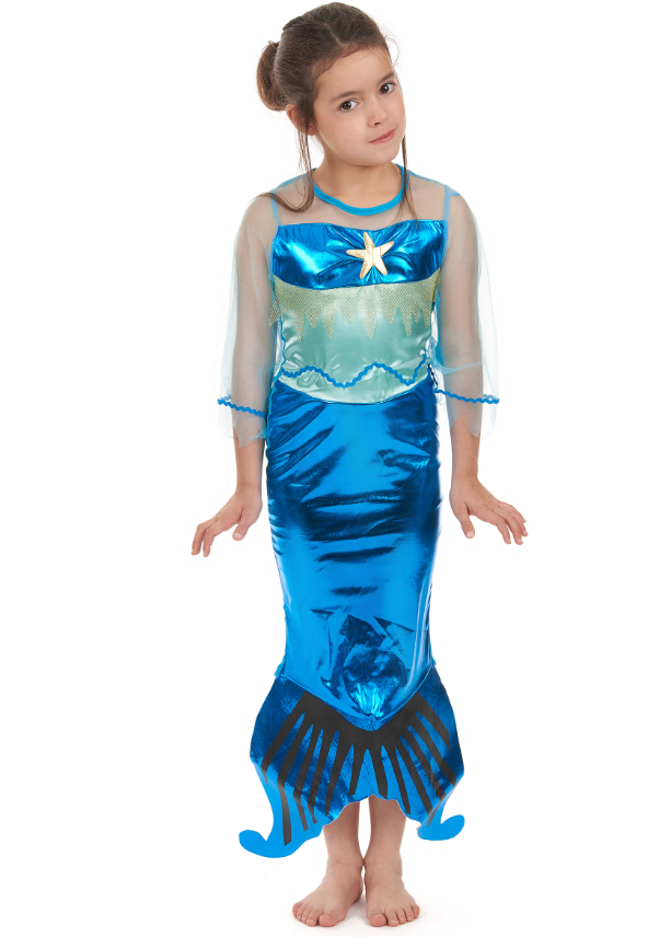 Déguisement sirène bleue fille
