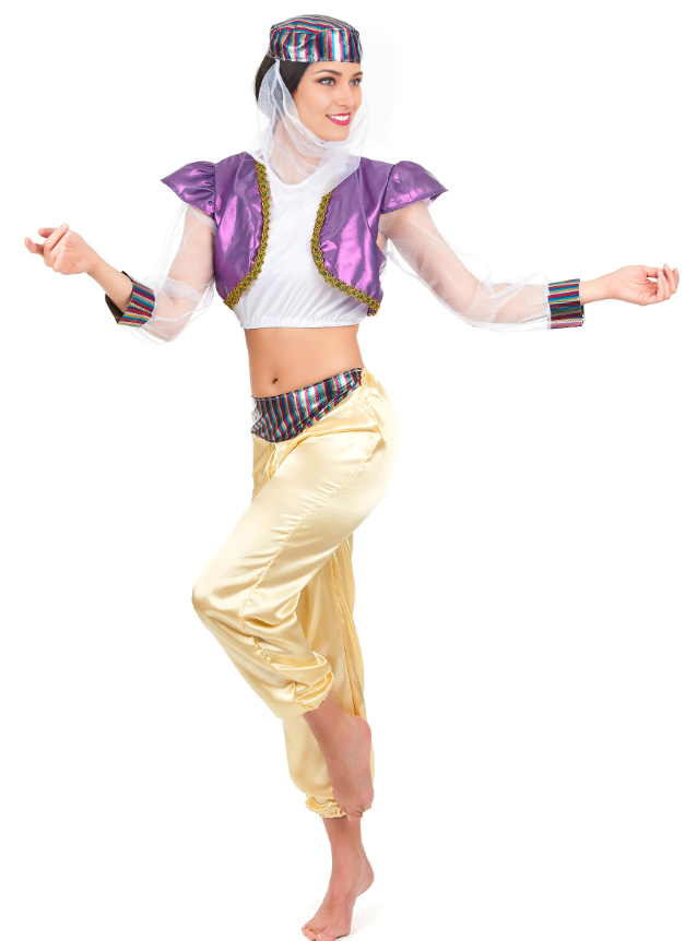 Déguisement danseuse orientale coloré femme