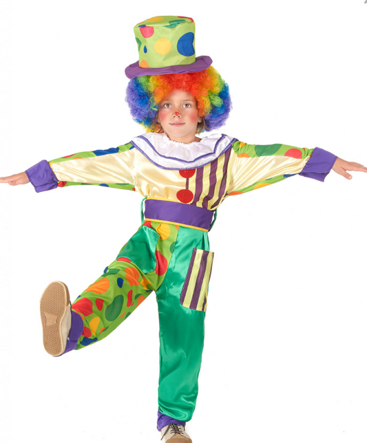 Déguisement clown bariolé garçon