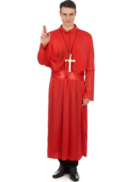 Déguisement prêtre rouge adulte