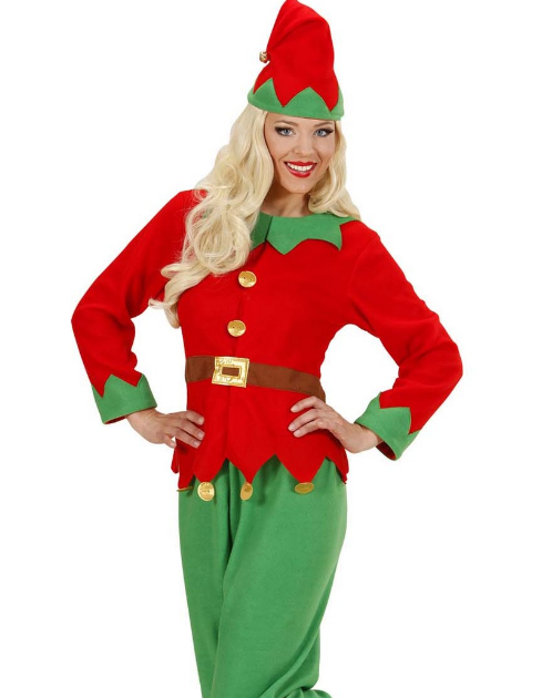 Déguisement lutin du Père Noël femme