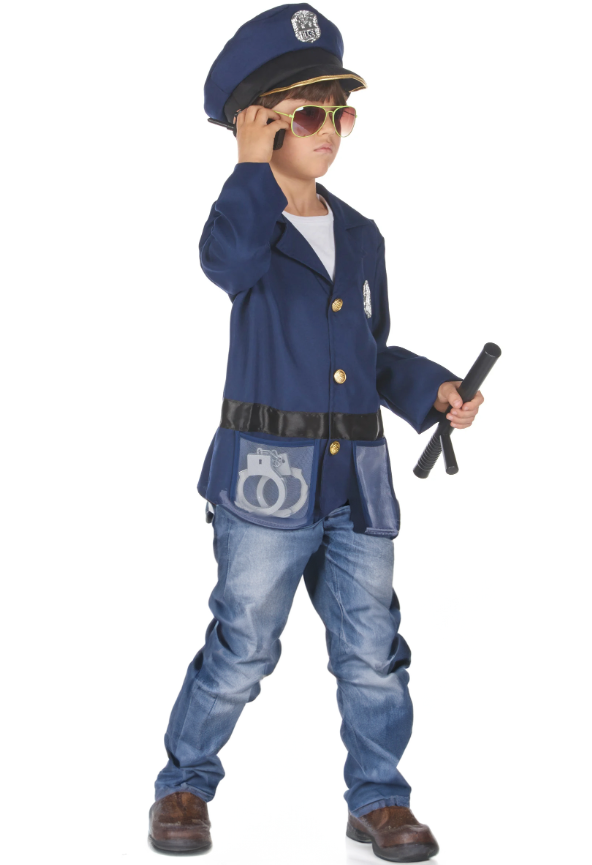 Déguisement avec accessoires policier enfant