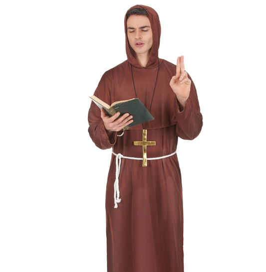 Déguisement moine tunique homme