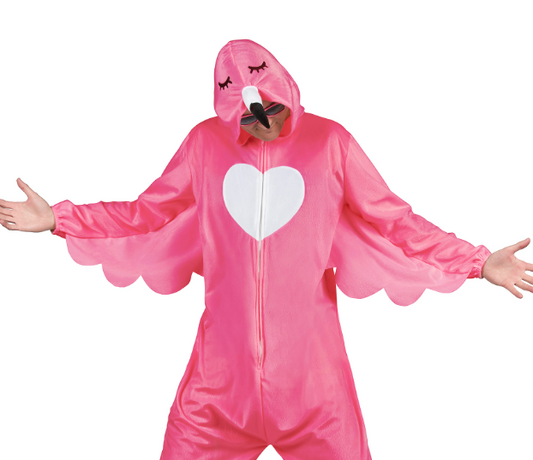 Déguisement flamant rose adulte