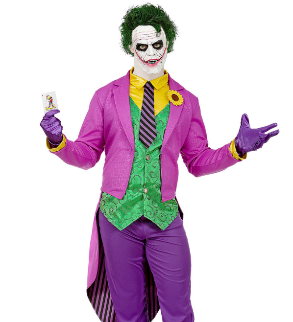 Déguisement psychopathe fou violet homme