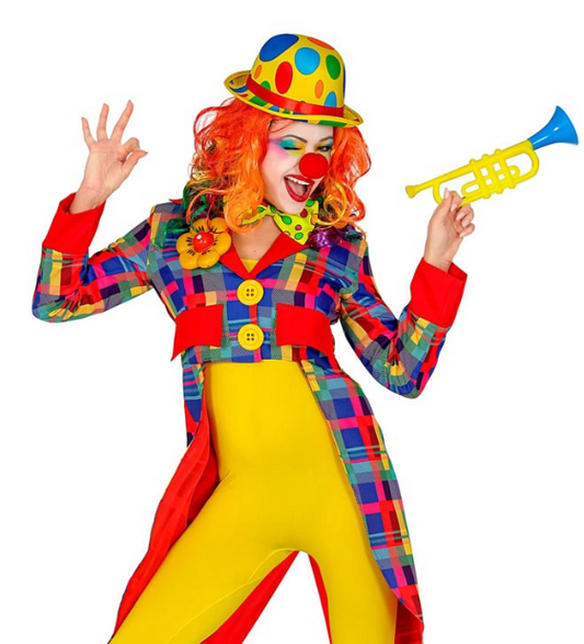 Costume ou veste de clown à carreaux pour femme