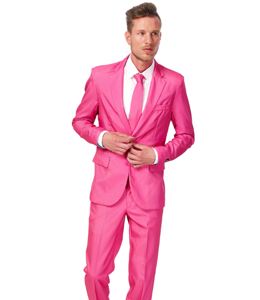 Costume Mr. Solid rose homme Suitmeister™