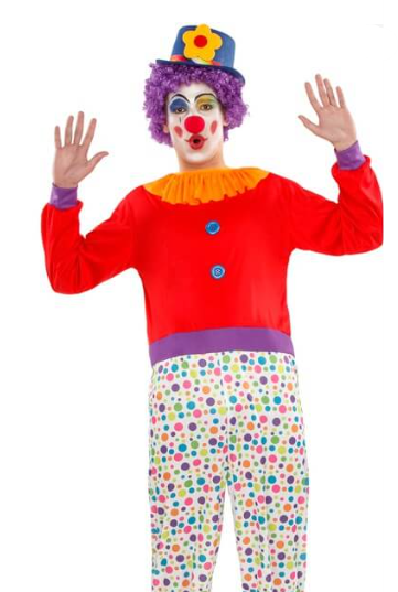 Déguisement de Clown à Pois pour homme