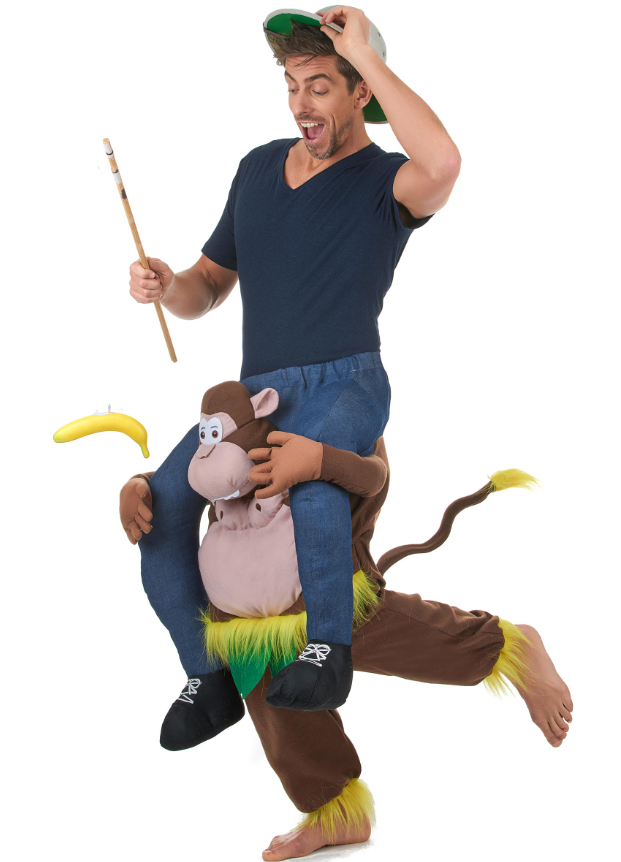 Déguisement homme à dos de singe adulte