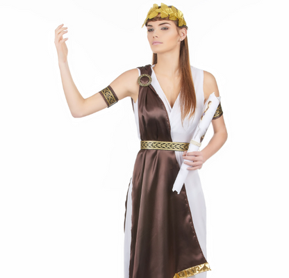Déguisement satiné romaine femme