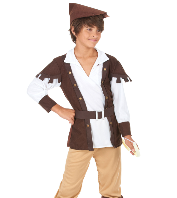 Déguisement garçon des bois marron et beige