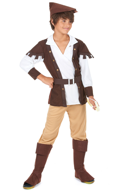 Déguisement garçon des bois marron et beige