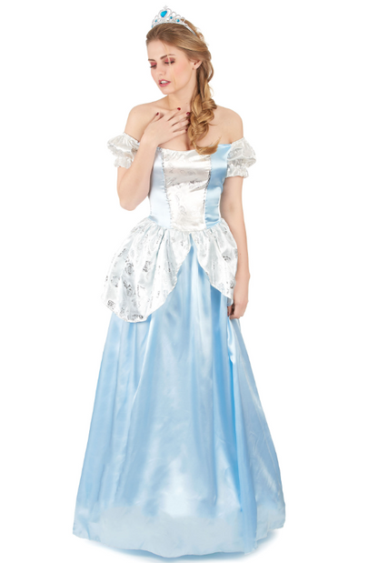 Déguisement princesse cendrillon bleue femme