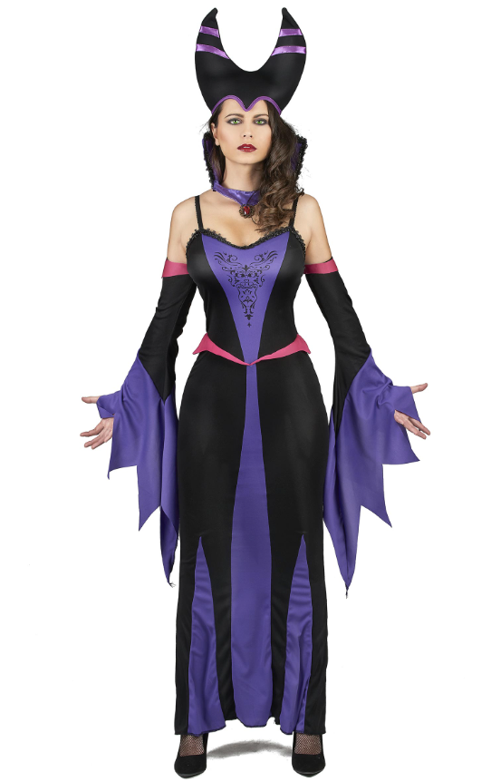 Déguisement démoniaque violet femme