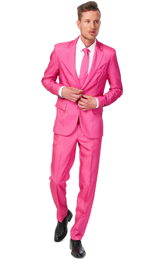 Costume Mr. Solid rose homme Suitmeister™