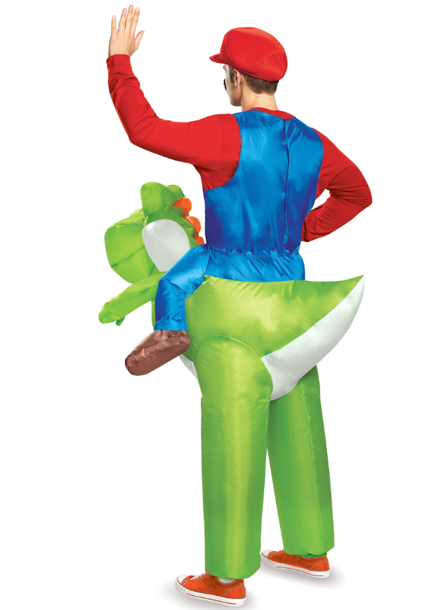 Déguisement gonflable Mario sur Yoshi Nintendo® adulte
