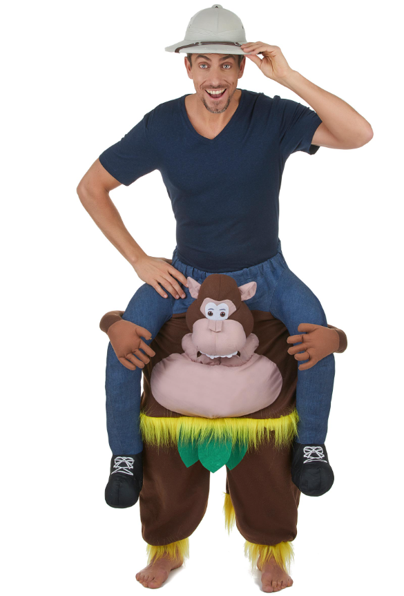 Déguisement homme à dos de singe adulte